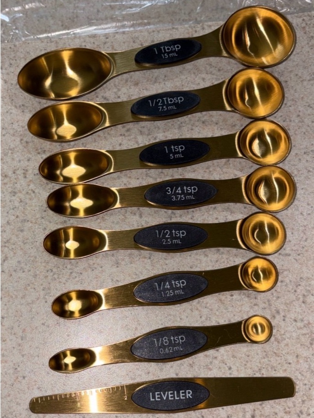Magnetic Stainless Steel Measuring Spoons - 8 Piece